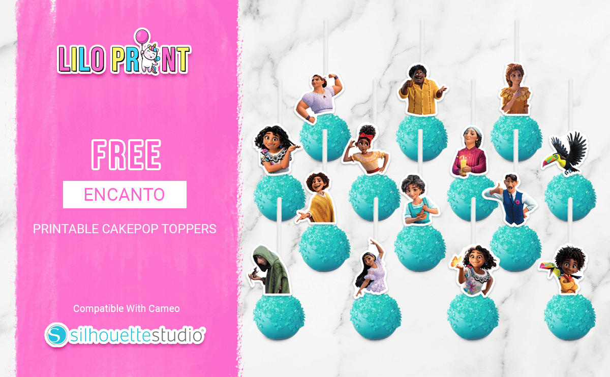 FREE Encanto cake pop toppers - FREE Encanto printable cake pop topper