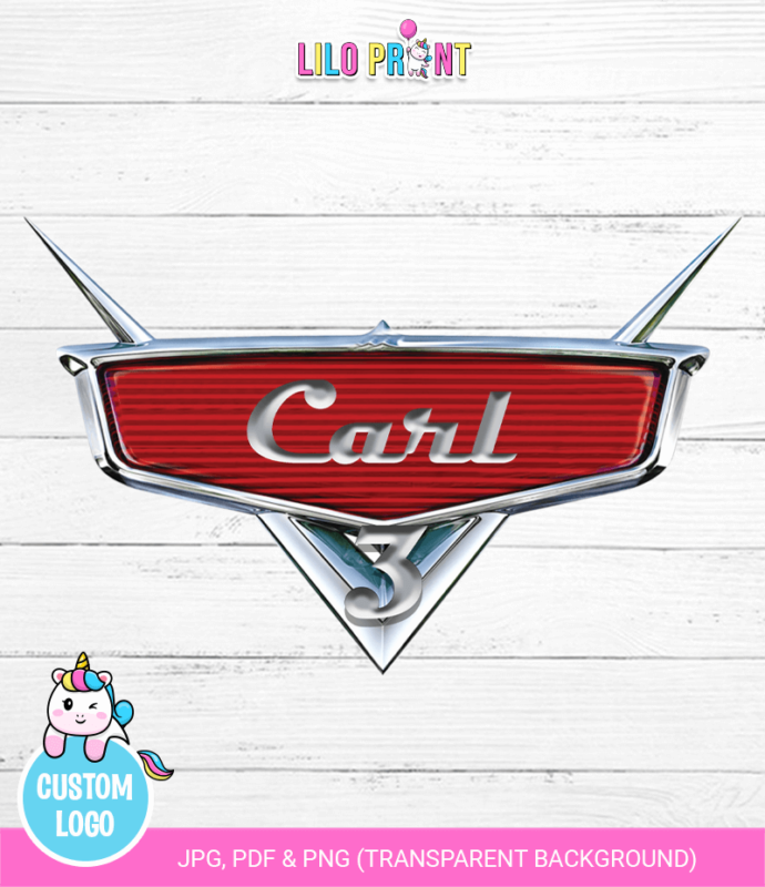 Cars custom logo - Cars personalized logo - Cars logo - mcqueen logo