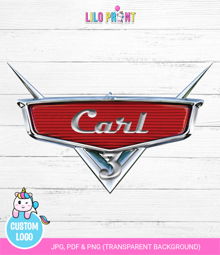 Cars custom logo - Cars personalized logo - Cars logo - mcqueen logo